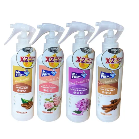 Nước Hoa Xịt Phòng Khử Mùi Mr.Fresh 200ml - Hương Cà Phê Tự Nhiên, Làm Thơm Không Gian Sống, An Toàn Cho Gia Đình