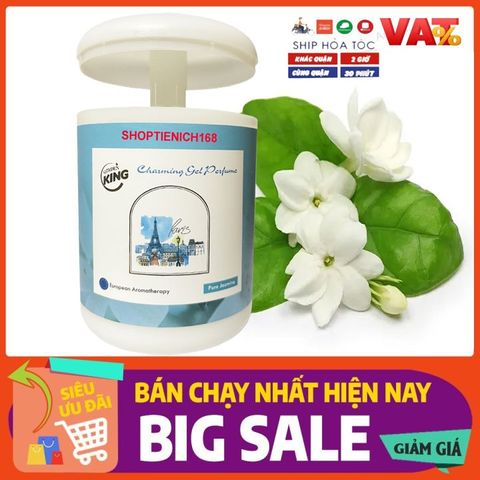 Sáp Thơm Khử Mùi GoldenKing Charming Perfume Hương Đào 240g - Tinh Dầu Tự Nhiên, Lưu Hương Đến 30 Ngày, Phù Hợp Phòng Ngủ, Ô Tô