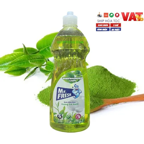 Nước Rửa Chén Bát Mr.Fresh Tinh Dầu Quế 790ml - Sạch Bóng An Toàn, Hương Thơm Dịu Nhẹ, Thân Thiện Với Môi Trường