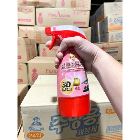 Chai Xịt Tẩy Dầu Mỡ Bếp 400ml - Viên Nén Siêu Sạch Nhật Bản cho Bếp Gas, Lò Nướng, Xoong Nồi - Giải Pháp Vệ Sinh Hiệu Quả