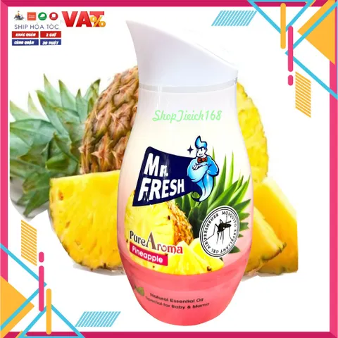 Combo 2 Sáp Thơm Đuổi Muỗi Mr.fresh 200g - Hương Mộc Lan và Dứa, Khử Mùi, Trang Trí, Bảo Vệ Sức Khỏe Gia Đình