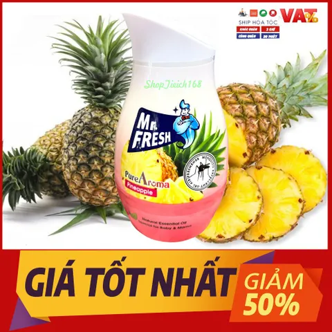 Combo 2 Sáp Thơm Đuổi Muỗi Mr.fresh 200g - Hương Mộc Lan và Dứa, Khử Mùi, Trang Trí, Bảo Vệ Sức Khỏe Gia Đình