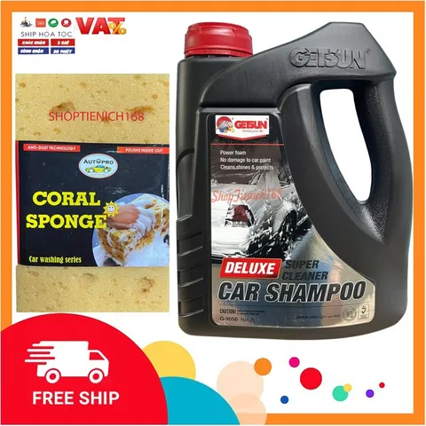 Nước Rửa Xe Ô Tô Getsun Super Cleaner 2L - Duy Trì Sáng Bóng, An Toàn Cho Mọi Loại Xe Máy, Ô Tô