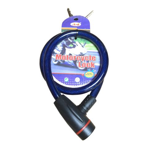 Khóa Dây Chống Trộm Cỡ Nhỏ Đen - Khóa An Toàn Xe Đạp, Xe Máy Bảo Vệ Chống Nắng Mưa, Chống Gỉ Sét Tiện Ích Hồng Kông