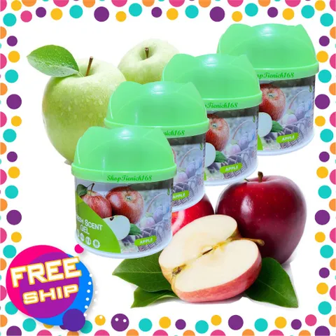 Bộ 4 Sáp Thơm Khử Mùi Hando 87g - Hương Chanh Mát Lành, Thiết Kế Dễ Thương, Phù Hợp Với Mọi Không Gian Nhà Ở, Xe Hơi
