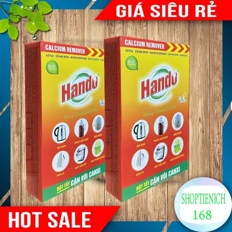 Bột Tẩy Cặn Vôi Hando - Bộ 2 Gói 150g Cho Ấm Đun Nước & Bình Nóng Lạnh, Giúp Nước Trong Sạch, Bảo Vệ Sức Khỏe Gia Đình