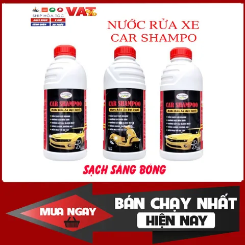 Nước Rửa Xe Bọt Tuyết Car Shampoo Autopro 1&5L - Bảo Vệ Sơn, Tẩy Sạch Vết Bẩn, Độ Bóng Cao Cho Ô Tô, Xe Máy