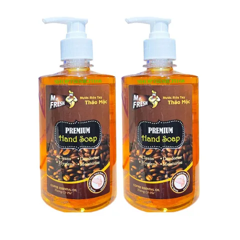 Combo 2 Nước Rửa Tay Khử Mùi Mr.Fresh 500ml Hương Dưa Táo, Dâu, Quế - Diệt Khuẩn, Làm Sạch Mịn Màng, Dụng Cụ Chăm Sóc Cơ Thể
