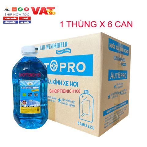 Nước rửa kính ô tô cao cấp 2.2L - Chống bám nước, bảo vệ kính xe và cần gạt - Tầm nhìn rõ ràng an toàn cho lái xe