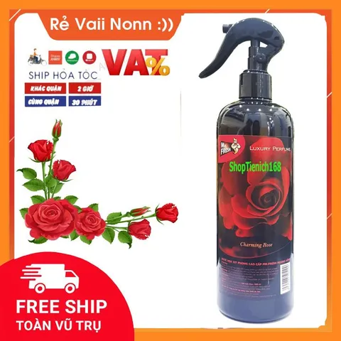 Nước Hoa Xịt Phòng Mr. Fresh 500ml - Khử Mùi Hiệu Quả, Hương Thơm Dịu Nhẹ, Phù Hợp Mọi Không Gian Sống