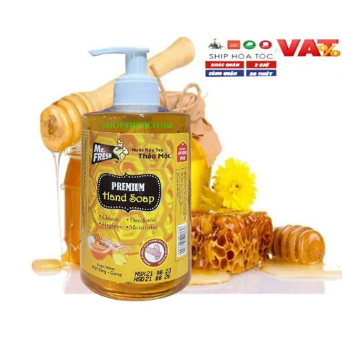 Nước Rửa Tay Khử Mùi Mr.Fresh 500ml - Hương Cà Phê Dịu Nhẹ, Kháng Khuẩn 99,9% - Bảo Vệ Tay Sạch Mềm Mại