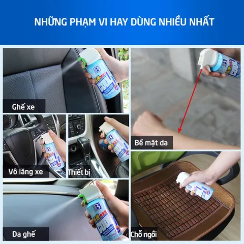 Bình Xịt Làm Lạnh Tức Thời Ô Tô Xe Máy BOTNY 180ml - Khử Mùi Hiệu Quả, Làm Mát Nhanh Chóng Với Hương Bạc Hà