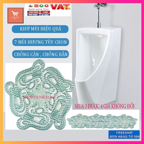 Hộp 3+1 Tấm Lưới Lọc Khử Mùi Diệt Khuẩn Bồn Tiểu Nam - Giải Pháp Khử Mùi Hoàn Hảo Cho Khách Sạn & Nhà Hàng