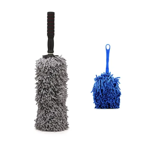 Bộ Chổi Lau Xe Sợi Dầu & Chổi Dọn Nội Thất Ô Tô TI42 - Công Cụ Vệ Sinh Xe Hơi Tiện Lợi, Chất Liệu Bền Bỉ