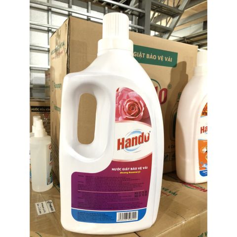 Nước Giặt Bảo Vệ Sợi Vải Hando 4L Hương Harmony - An Toàn Cho Da Nhạy Cảm, Giữ Màu Vải và Khử Mùi Hiệu Quả