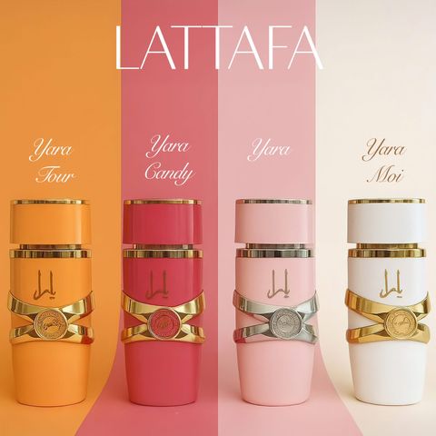 Set Nước Hoa Yara - Combo 4 Chai Nữ Hoàng Ngọt Ngào của Lattafa, 25ml Mỗi Chai - Hương Dịu Dàng, Quà Tặng Sang Trọng