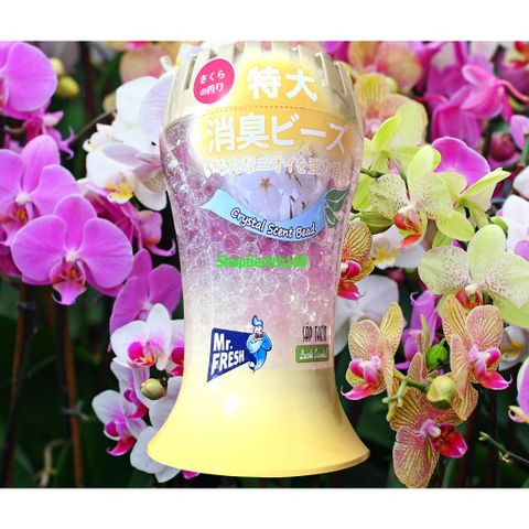 Sáp thơm Mr.Fresh 300g - Khử mùi tự nhiên, hương Rose, Lacoste, Jean, Charming Brut trong hộp trang trí dễ thương cho mọi không gian sống
