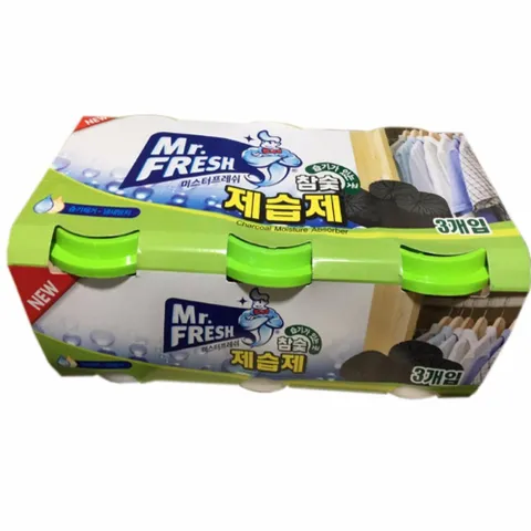 Bộ 3 Bình Hút Ẩm Than Hoạt Tính Khử Khuẩn Mr.Fresh 256g - Giải Pháp Chống Mốc và Khử Mùi Hiệu Quả cho Tủ Quần Áo, Tủ Bếp
