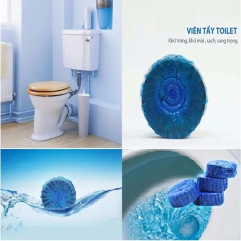 Viên Tẩy Bồn Cầu Hando RCB117 - Bộ 2 Vỉ 4 Viên Khử Mùi Và Tẩy Sạch Bám Bẩn, Công Nghệ Sinh Học Tiên Tiến, An Toàn Sử Dụng