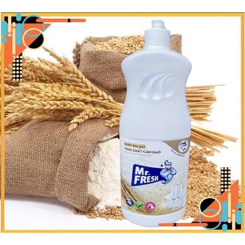 Nước Rửa Bát Đậm Đặc Mr.Fresh 820ml - Hương Quế, Cam & Không Mùi - An Toàn, Tiết Kiệm, Chất Lượng Cao, Dễ Rửa Sạch Vết Dầu Mỡ