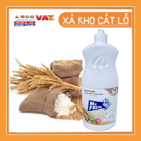 Nước Rửa Bát Đậm Đặc Mr.Fresh 820ml - Hương Quế, Cam & Không Mùi - An Toàn, Tiết Kiệm, Chất Lượng Cao, Dễ Rửa Sạch Vết Dầu Mỡ