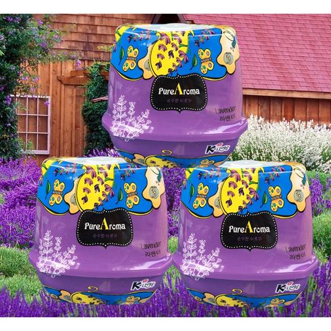 Bộ 3 Sáp Thơm Khử Mùi Hàn Quốc PureAroma - Hương Chanh, Hoa Hồng, Lavender, Lưu Hương 30 Ngày - Sản Phẩm Nhà Cửa Cao Cấp