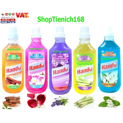 Nước Lau Sàn Đậm Đặc Siêu Sạch Hando 1L - An Toàn, Diệt Khuẩn, Hương Hoa Nhài, Hoa Hồng, Lavender - Đặc Biệt Cho Gia Đình Việt