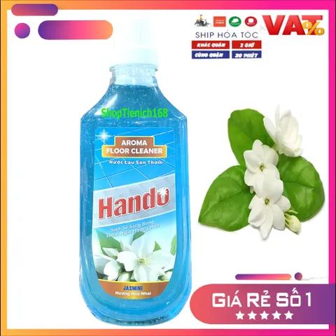 Nước Lau Sàn Đậm Đặc Siêu Sạch Hando 1L - An Toàn, Diệt Khuẩn, Hương Hoa Nhài, Hoa Hồng, Lavender - Đặc Biệt Cho Gia Đình Việt