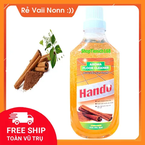 Nước Lau Sàn Đậm Đặc Siêu Sạch Hando 1L - An Toàn, Diệt Khuẩn, Hương Hoa Nhài, Hoa Hồng, Lavender - Đặc Biệt Cho Gia Đình Việt