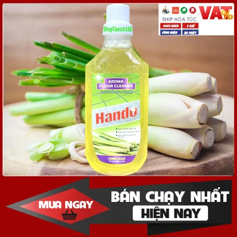 Nước Lau Sàn Đậm Đặc Siêu Sạch Hando 1L - An Toàn, Diệt Khuẩn, Hương Hoa Nhài, Hoa Hồng, Lavender - Đặc Biệt Cho Gia Đình Việt