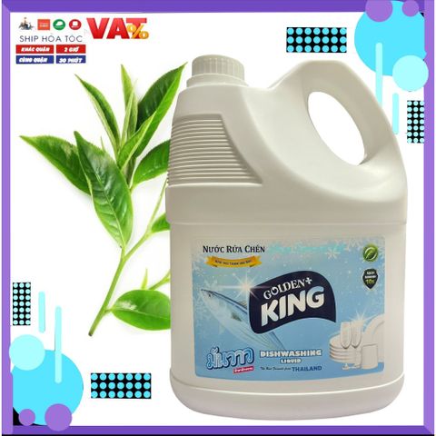Nước Rửa Chén Khử Mùi Hải Sản Golden King 2.2L - Tinh Dầu Quế Cho Bát Đĩa Sáng Bóng, Loại Bỏ Dầu Mỡ Hiệu Quả
