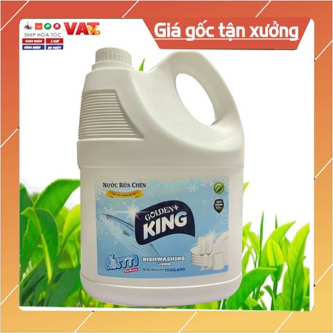 Nước Rửa Chén Khử Mùi Hải Sản Golden King 2.2L - Tinh Dầu Quế Cho Bát Đĩa Sáng Bóng, Loại Bỏ Dầu Mỡ Hiệu Quả