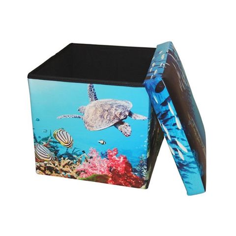 Ghế Hộp Da Tiện Ích 38x38x38cm Chống Thấm, Nắp Đậy Nhẹ Mềm, Giúp Bảo Quản Đồ Đạc An Toàn, Nội Thất Sang Trọng cho Nhà Ở