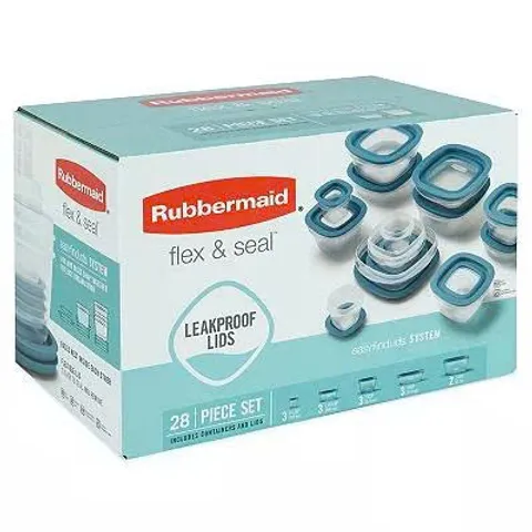 Bộ 14 Hộp Đựng Thực Phẩm Rubbermaid - Hộp Nhựa Đáng Tin Cậy Để Bảo Quản Thực Phẩm, Không Chất BPA, Thiết Kế Tiết Kiệm Không Gian