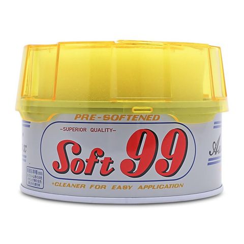 Sáp Đánh Bóng Ô Tô Xe Máy Soft 99 TI152 - Phục Hồi Độ Bóng và Bảo Vệ Sơn Xe - Hộp Có Miếng Mút Xốp Dễ Dùng