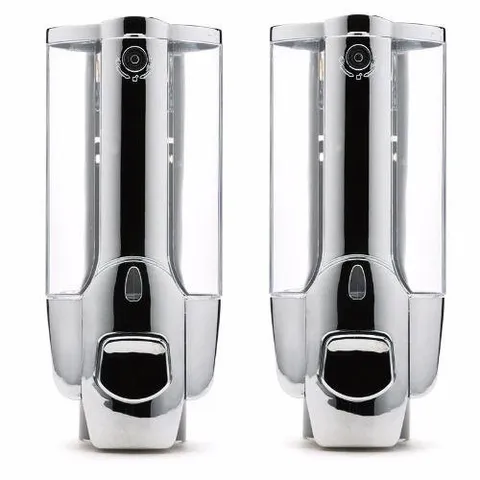 Hộp Xà Bông Nhấn Hai Bình Treo Tường TI88 Trắng - Đồ Gia Dụng Sang Trọng Cho Phòng Tắm, Tiện Lợi và Ngăn Nắp