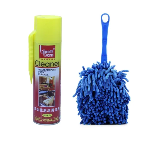 Bộ Dầu thơm Lau Bóng Nội Thất Biaobang 620ml & Chổi Lau Nội Thất Xe TI153 - Sạch, Bóng, Thơm, Tiện Dụng Cho Ô Tô
