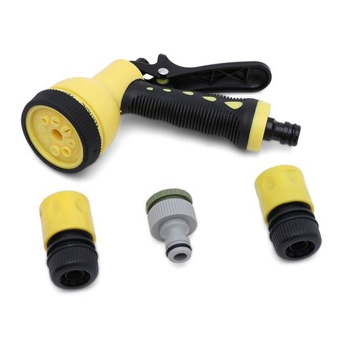 Bộ vòi xịt rửa xe đa năng kèm dây dài 10m - 7 chế độ phun cho tưới cây và vệ sinh nhà cửa, chất liệu nhựa bền đẹp