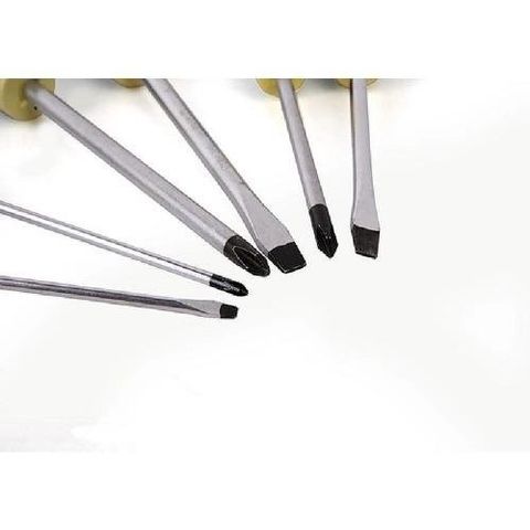 Bộ 6 Tua Vít Cao Cấp TI336 - Thiết Bị Sửa Chữa Gia Đình Bằng Thép Không Gỉ, Chống Trượt, Tiện Lợi cho Điện, Xe, Máy Móc