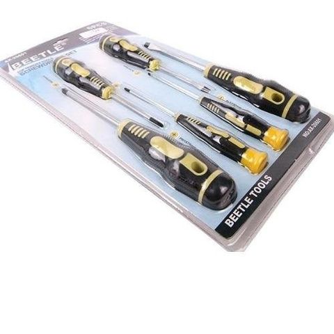 Bộ 6 Tua Vít Cao Cấp TI336 - Thiết Bị Sửa Chữa Gia Đình Bằng Thép Không Gỉ, Chống Trượt, Tiện Lợi cho Điện, Xe, Máy Móc