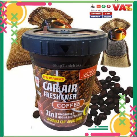 Sáp Thơm Ô Tô Cao Cấp Acana 130g - Hương Cafe Dịu Nhẹ, Thư Giãn, Khử Mùi Hôi Cho Xe Hơi và Văn Phòng