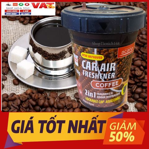 Sáp Thơm Ô Tô Cao Cấp Acana 130g - Hương Cafe Dịu Nhẹ, Thư Giãn, Khử Mùi Hôi Cho Xe Hơi và Văn Phòng