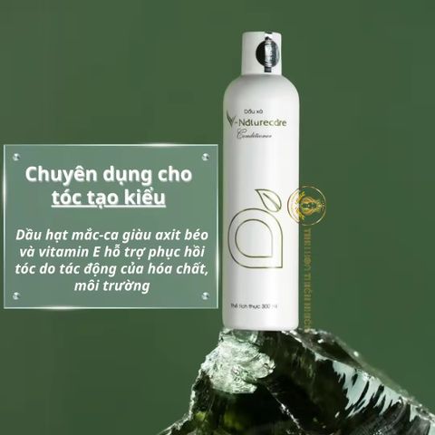 Dầu Xả Vnaturecare 300ml - Dưỡng Tóc Mềm Mượt, Phục Hồi Tóc Hư Tổn, Hương Thơm Lâu Dài, Không Paraben, Phù Hợp Tóc Khô Xơ