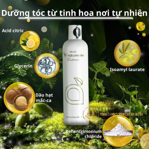 Dầu Xả Vnaturecare 300ml - Dưỡng Tóc Mềm Mượt, Phục Hồi Tóc Hư Tổn, Hương Thơm Lâu Dài, Không Paraben, Phù Hợp Tóc Khô Xơ