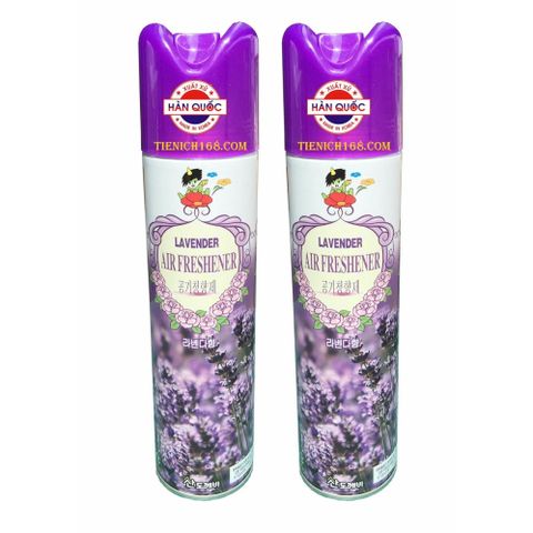 Bộ 2 Nước Hoa Xịt Phòng Sandokkaebi 370ML Hương Oải Hương - Khử Mùi An Toàn, Hương Thơm Tự Nhiên, Phù Hợp Cho Không Gian Sống