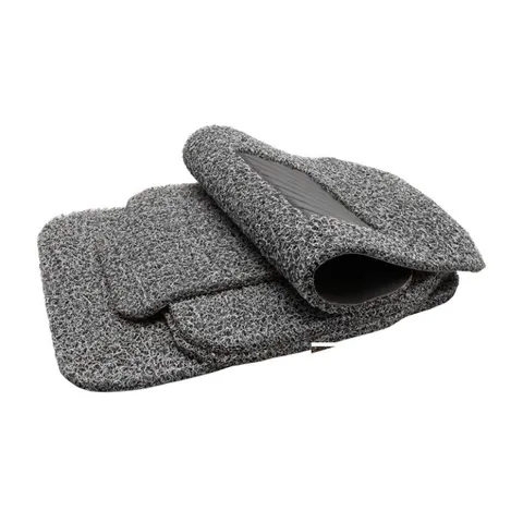 Bộ thảm lót sàn ô tô siêu sạch 4-5 chỗ - Chất liệu cao su mềm mại, dễ vệ sinh, màu Nâu & Xám - Giữ xe luôn sạch sẽ và sang trọng.