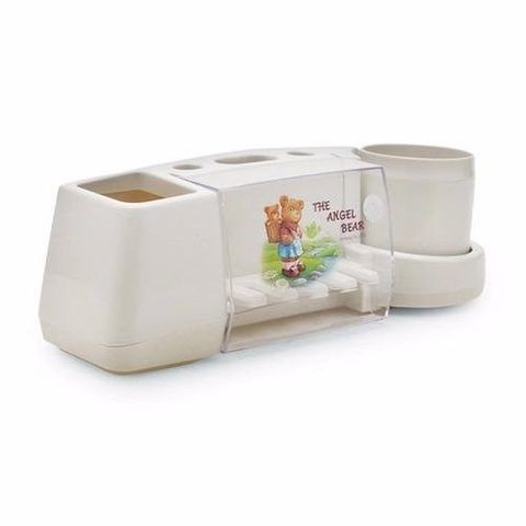 Giá Để Bàn Chải & Kem Đánh Răng TI312 - Giá Treo Tường Gọn Gàng, Chất Liệu Nhựa ABS Bền, Thiết Kế Hiện Đại, Tiện Ích Phòng Tắm
