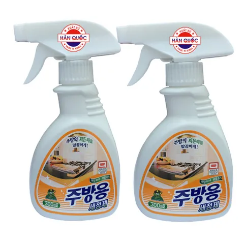 Bộ 2 chai xịt tẩy rửa đa năng Sandokkaebi 300ml - Dùng cho bếp từ, bếp ga, lò vi sóng, dụng cụ nhà bếp - An toàn và hiệu quả