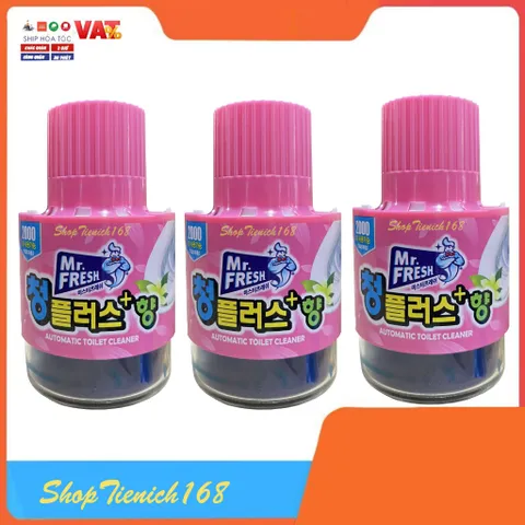 Bộ 4 Chai thả bồn cầu Hàn Quốc Mr.Fresh - Tự động làm sạch & Khử mùi hôi, Giải pháp vệ sinh hiệu quả cho nhà vệ sinh