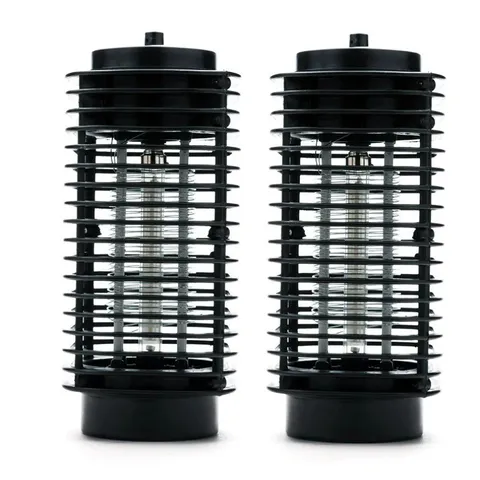 Bộ 2 Đèn Bắt Muỗi Và Côn Trùng Tower 3D Đen - Đèn Ngủ An Toàn, Tiêu Diệt Côn Trùng Hiệu Quả Cho Gia Đình